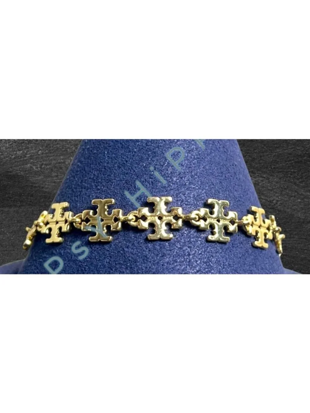 NEW!!!  Tory Burch Gold Kira Logo Clain Bracelet!